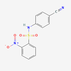 molecular formula C13H9N3O4S B11023858 N-(4-cyanophenyl)-2-nitrobenzenesulfonamide CAS No. 63228-72-8