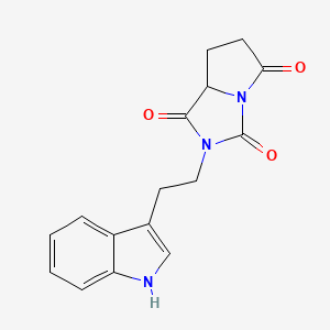 2-[2-(1H-indol-3-yl)ethyl]dihydro-1H-pyrrolo[1,2-c]imidazole-1,3,5(2H,6H)-trione