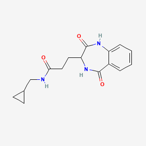 N-(cyclopropylmethyl)-3-(2-hydroxy-5-oxo-4,5-dihydro-3H-1,4-benzodiazepin-3-yl)propanamide