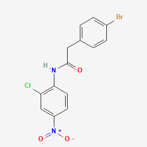 molecular formula C14H10BrClN2O3 B11023901 2-(4-bromophenyl)-N-(2-chloro-4-nitrophenyl)acetamide 