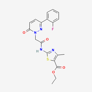 ethyl 2-({[3-(2-fluorophenyl)-6-oxopyridazin-1(6H)-yl]acetyl}amino)-4-methyl-1,3-thiazole-5-carboxylate