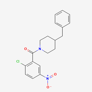 (4-Benzylpiperidin-1-yl)(2-chloro-5-nitrophenyl)methanone