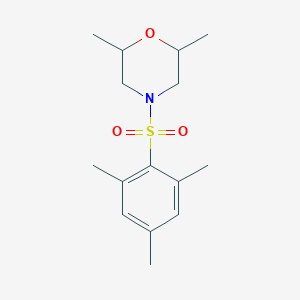 molecular formula C15H23NO3S B11023918 2,6-Dimethyl-4-[(2,4,6-trimethylphenyl)sulfonyl]morpholine 