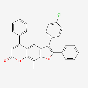 3-(4-chlorophenyl)-9-methyl-2,5-diphenyl-7H-furo[3,2-g]chromen-7-one