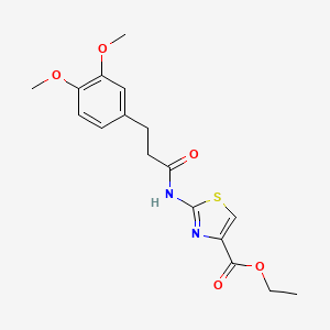 Ethyl 2-{[3-(3,4-dimethoxyphenyl)propanoyl]amino}-1,3-thiazole-4-carboxylate