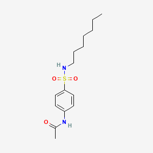 molecular formula C15H24N2O3S B11023986 N-[4-(heptylsulfamoyl)phenyl]acetamide 