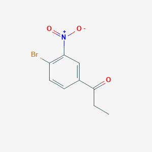 molecular formula C9H8BrNO3 B011024 1-(4-Bromo-3-nitrophenyl)propan-1-one CAS No. 101860-83-7