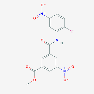 Methyl 3-[(2-fluoro-5-nitrophenyl)carbamoyl]-5-nitrobenzoate