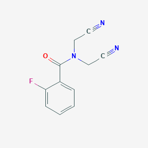 N,N-bis(cyanomethyl)-2-fluorobenzamide