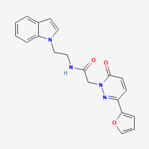 2-[3-(2-furyl)-6-oxo-1(6H)-pyridazinyl]-N-[2-(1H-indol-1-yl)ethyl]acetamide