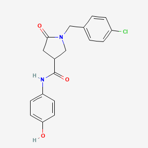 1-(4-chlorobenzyl)-N-(4-hydroxyphenyl)-5-oxopyrrolidine-3-carboxamide