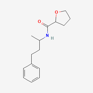 molecular formula C15H21NO2 B11024109 N-(4-phenylbutan-2-yl)tetrahydrofuran-2-carboxamide 