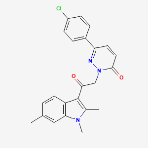 6-(4-chlorophenyl)-2-[2-oxo-2-(1,2,6-trimethyl-1H-indol-3-yl)ethyl]pyridazin-3(2H)-one