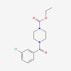 Ethyl 4-[(3-chlorophenyl)carbonyl]piperazine-1-carboxylate