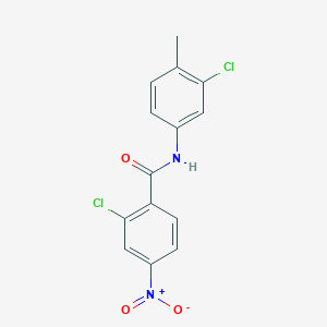 2-chloro-N-(3-chloro-4-methylphenyl)-4-nitrobenzamide