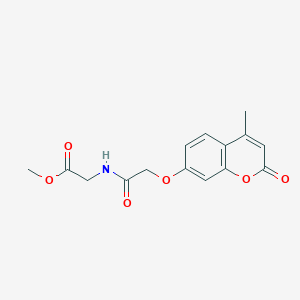 methyl N-{[(4-methyl-2-oxo-2H-chromen-7-yl)oxy]acetyl}glycinate