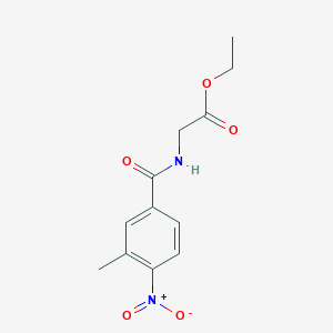 molecular formula C12H14N2O5 B11024193 Ethyl 2-[(3-methyl-4-nitrobenzoyl)amino]acetate 