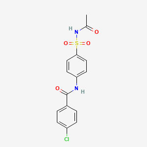 N-[4-(acetylsulfamoyl)phenyl]-4-chlorobenzamide