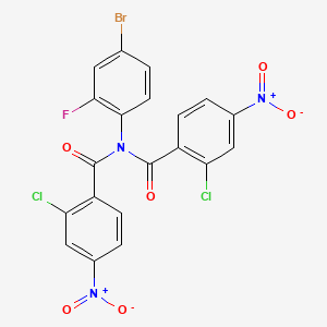 N-(4-bromo-2-fluorophenyl)-2-chloro-N-(2-chloro-4-nitrobenzoyl)-4-nitrobenzamide