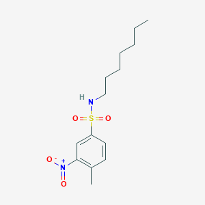 N-heptyl-4-methyl-3-nitrobenzenesulfonamide