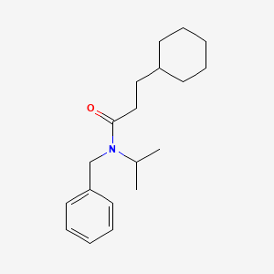 N-benzyl-3-cyclohexyl-N-(propan-2-yl)propanamide