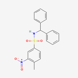 N-(diphenylmethyl)-4-methyl-3-nitrobenzenesulfonamide