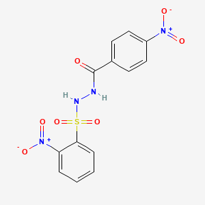 4-nitro-N'-[(2-nitrophenyl)sulfonyl]benzohydrazide