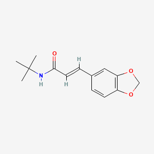 molecular formula C14H17NO3 B11024317 (2E)-3-(1,3-benzodioxol-5-yl)-N-tert-butylprop-2-enamide 