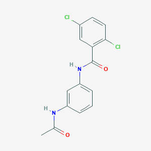 molecular formula C15H12Cl2N2O2 B11024322 N-[3-(acetylamino)phenyl]-2,5-dichlorobenzamide 