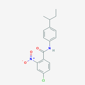 N-[4-(butan-2-yl)phenyl]-4-chloro-2-nitrobenzamide