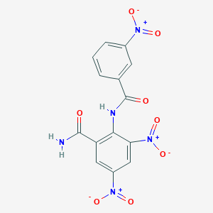 3,5-Dinitro-2-[(3-nitrobenzoyl)amino]benzamide