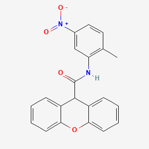 molecular formula C21H16N2O4 B11024450 N-(2-methyl-5-nitrophenyl)-9H-xanthene-9-carboxamide 