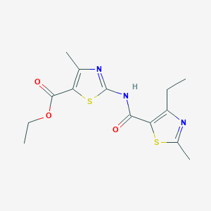 Ethyl 2-{[(4-ethyl-2-methyl-1,3-thiazol-5-yl)carbonyl]amino}-4-methyl-1,3-thiazole-5-carboxylate