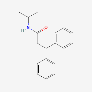 3,3-diphenyl-N-(propan-2-yl)propanamide