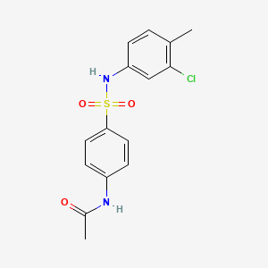 molecular formula C15H15ClN2O3S B11024473 4'-(3-Chloro-4-methylphenylsulfamoyl)acetanilide 