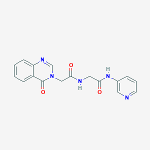 N~2~-[(4-oxoquinazolin-3(4H)-yl)acetyl]-N-pyridin-3-ylglycinamide