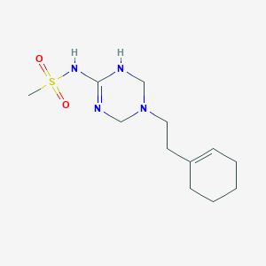 N-{5-[2-(1-cyclohexenyl)ethyl]-1,4,5,6-tetrahydro-1,3,5-triazin-2-yl}methanesulfonamide