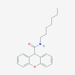 N-heptyl-9H-xanthene-9-carboxamide