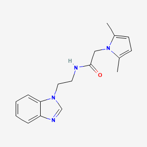 molecular formula C17H20N4O B11024515 N-[2-(1H-benzimidazol-1-yl)ethyl]-2-(2,5-dimethyl-1H-pyrrol-1-yl)acetamide 