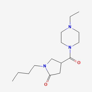 molecular formula C15H27N3O2 B11024527 1-Butyl-4-[(4-ethylpiperazin-1-yl)carbonyl]pyrrolidin-2-one 