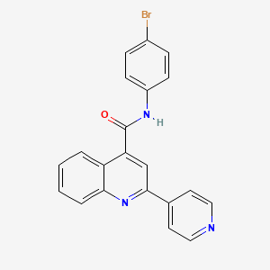 N-(4-bromophenyl)-2-(pyridin-4-yl)quinoline-4-carboxamide