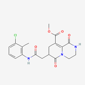 molecular formula C19H20ClN3O5 B11024533 methyl 7-{2-[(3-chloro-2-methylphenyl)amino]-2-oxoethyl}-1,6-dioxo-1,3,4,6,7,8-hexahydro-2H-pyrido[1,2-a]pyrazine-9-carboxylate 