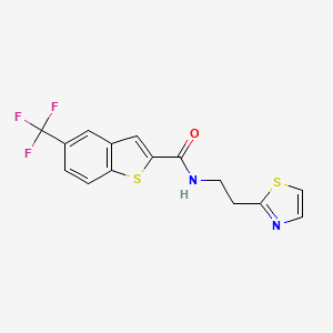 molecular formula C15H11F3N2OS2 B11024551 C15H11F3N2OS2 