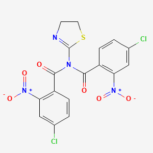 4-chloro-N-(4-chloro-2-nitrobenzoyl)-N-(4,5-dihydro-1,3-thiazol-2-yl)-2-nitrobenzamide