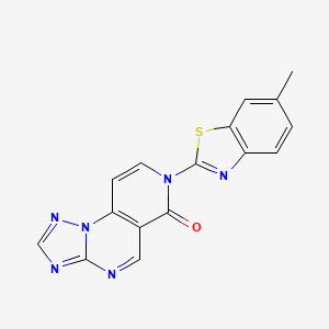 7-(6-methyl-1,3-benzothiazol-2-yl)pyrido[3,4-e][1,2,4]triazolo[1,5-a]pyrimidin-6(7H)-one