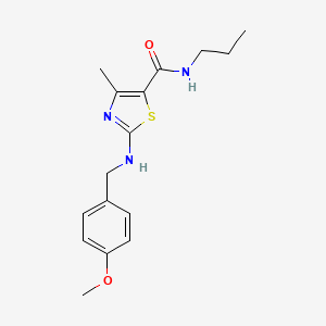 2-[(4-methoxybenzyl)amino]-4-methyl-N-propyl-1,3-thiazole-5-carboxamide