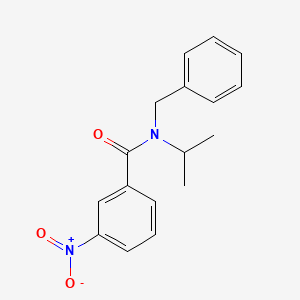 molecular formula C17H18N2O3 B11024657 N-benzyl-3-nitro-N-(propan-2-yl)benzamide 