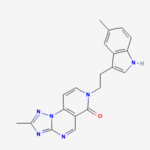 2-methyl-7-[2-(5-methyl-1H-indol-3-yl)ethyl]pyrido[3,4-e][1,2,4]triazolo[1,5-a]pyrimidin-6(7H)-one