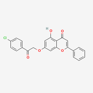 7-[2-(4-chlorophenyl)-2-oxoethoxy]-5-hydroxy-2-phenyl-4H-chromen-4-one