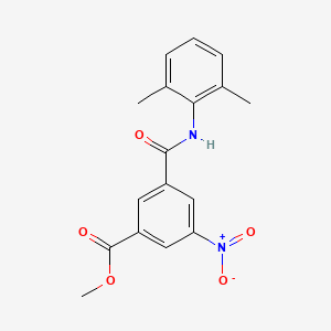 molecular formula C17H16N2O5 B11024702 Methyl 3-[(2,6-dimethylphenyl)carbamoyl]-5-nitrobenzoate 